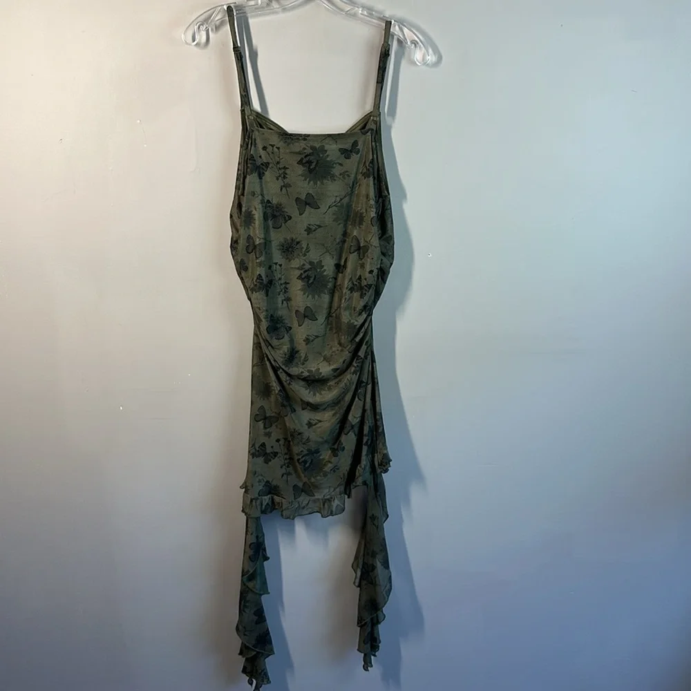 Hot Topic Thorn & Fable Mini Mesh Ruffle Butterfly Dress Size L Juniors - Picture 4 of 12